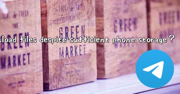 What to do if Telegram cannot download files despite sufficient phone storage？