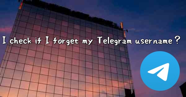 Where can I check if I forget my Telegram username？