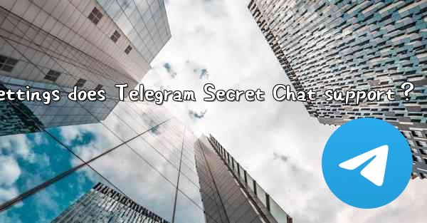 What self-destruct timer settings does Telegram Secret Chat support？