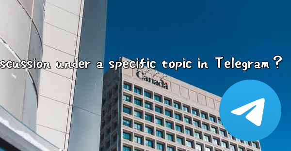 How to start a discussion under a specific topic in Telegram